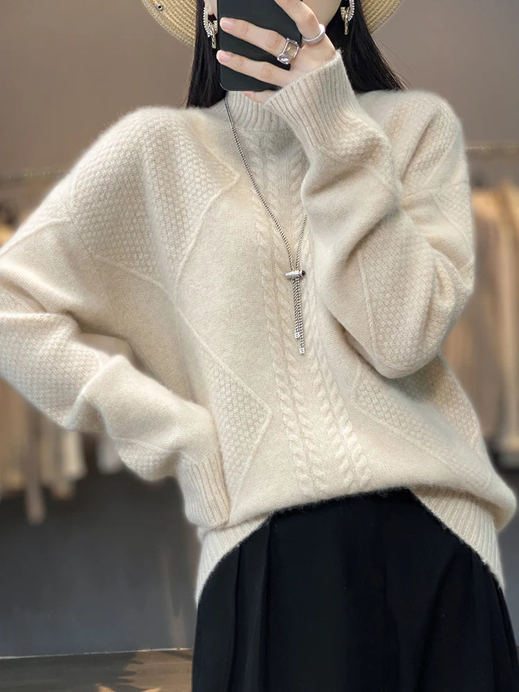 Talia | Cozy Mock-Neck Sweater