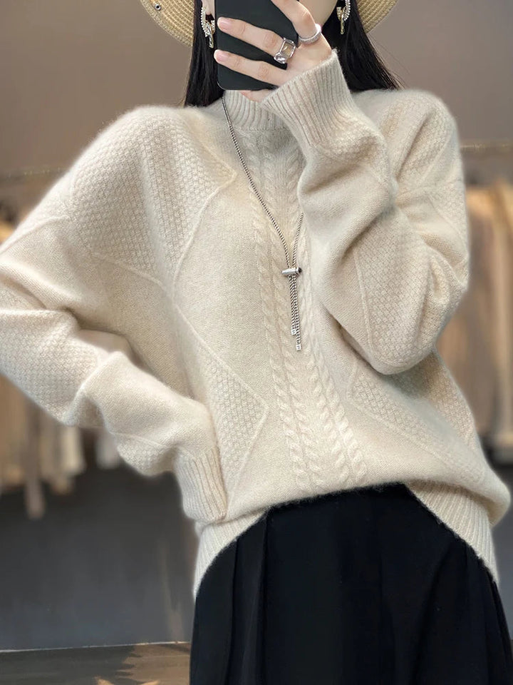 Talia | Cozy Mock-Neck Sweater