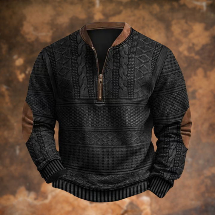 Callahan | Textured Quarter-Zip Sweater