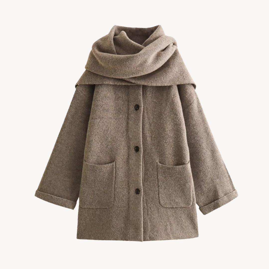 Fenella | Cozy Scarf-Collar Coat