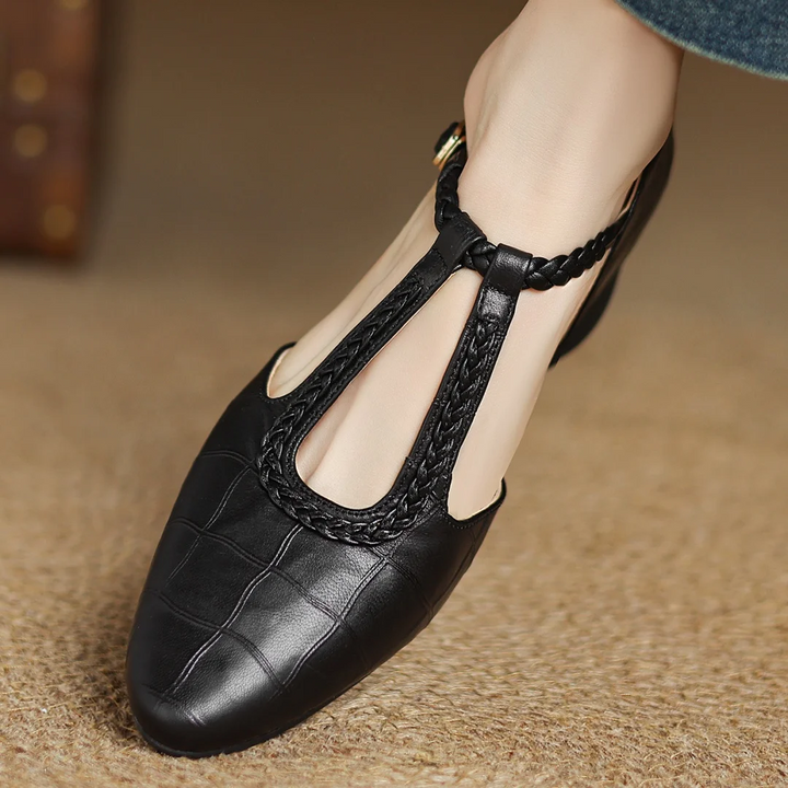 Philippa | Timeless T-Strap Flats