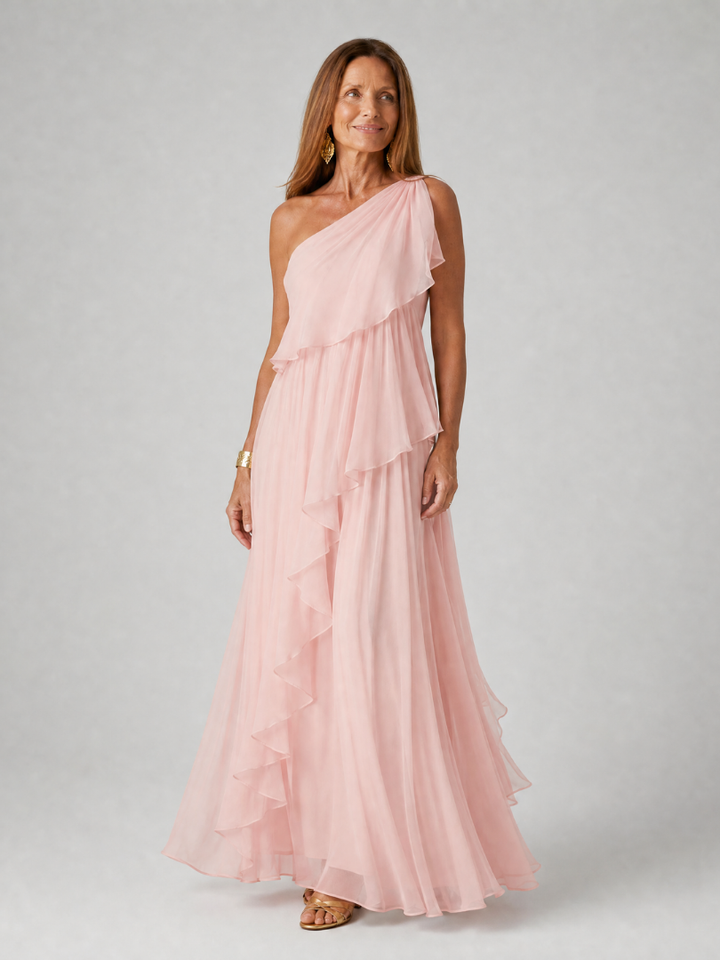 Rosaline | Flowing One-Shoulder Maxi Dress