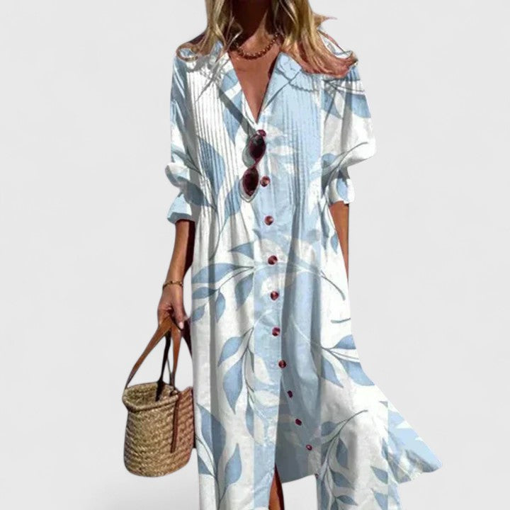 Thea | Artful Boho Maxi Dress