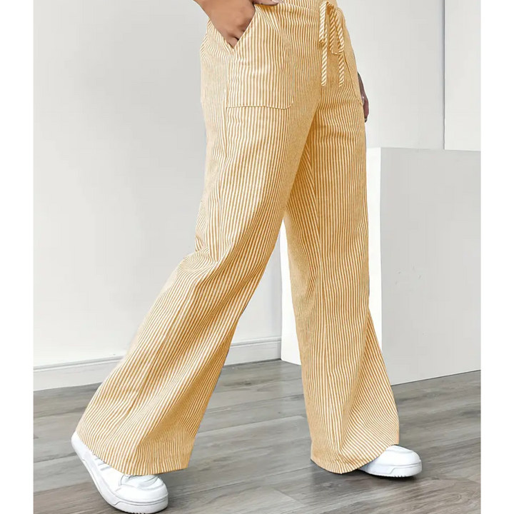 Katie | Striped Pant With Pockets