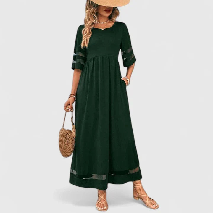 Yolande | Flowing A-Line Midi Dress
