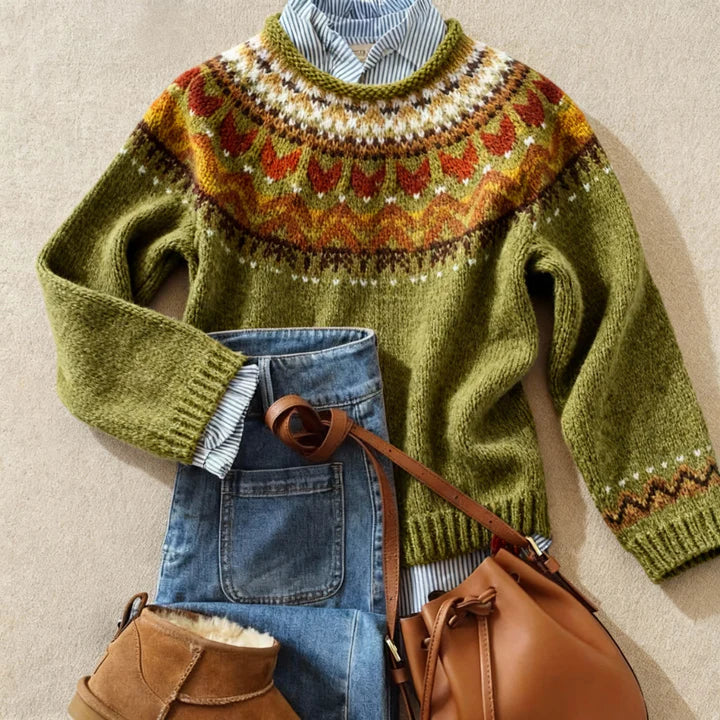 Pearl | Heritage-Pattern Sweater