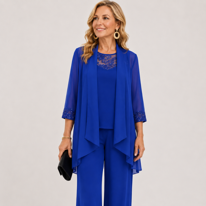 Evelyn | Flowing Wide-Leg Two-Piece Set