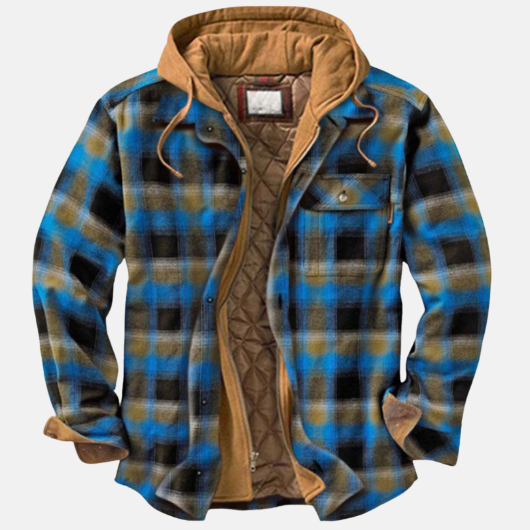 Harlan | Rugged Hooded Plaid Jacket