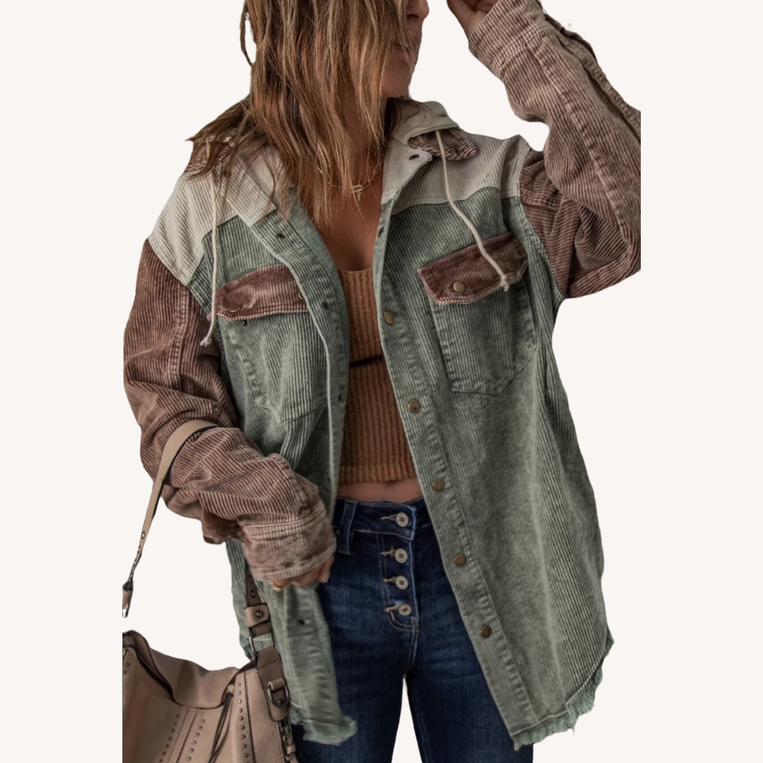 Marion | Hooded Colorblock Jacket