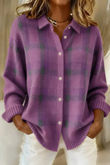 Gillian | Relaxed Checked Cardigan