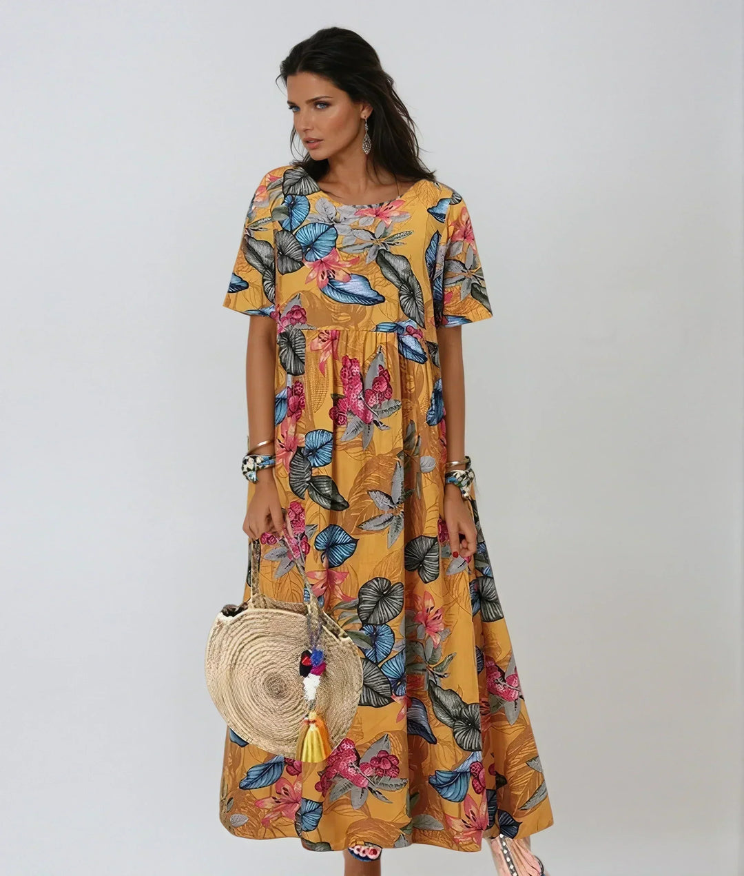 Marisol | Relaxed Floral Maxi Dress