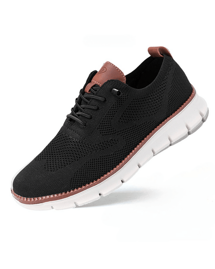 Cole | Men's Breathable Knit Lace-Up Sneakers