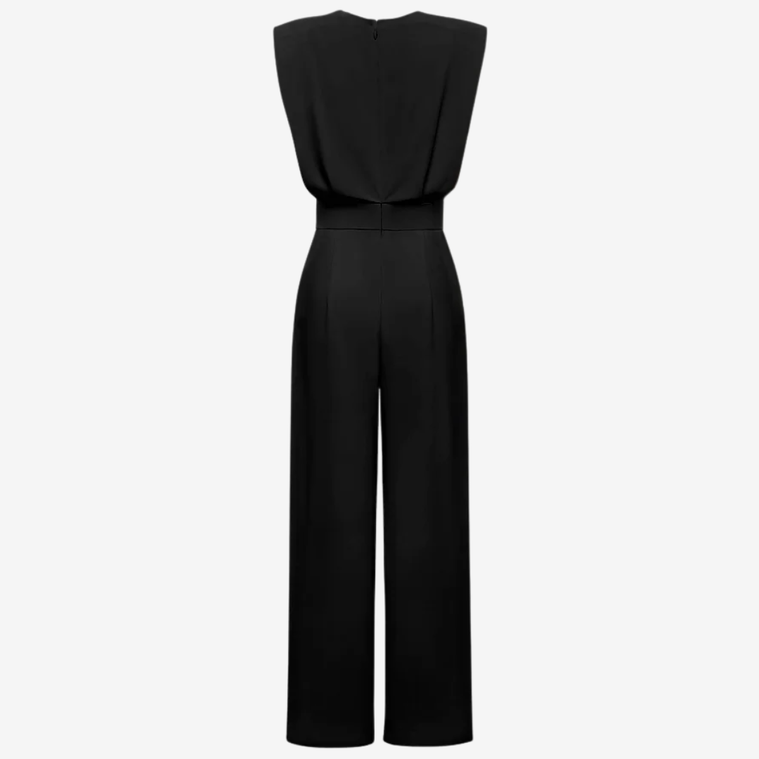 Paige | Women's Defined-Waist Wide-Leg Jumpsuit