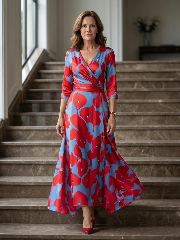 Florence | Floral Wrap Maxi Dress