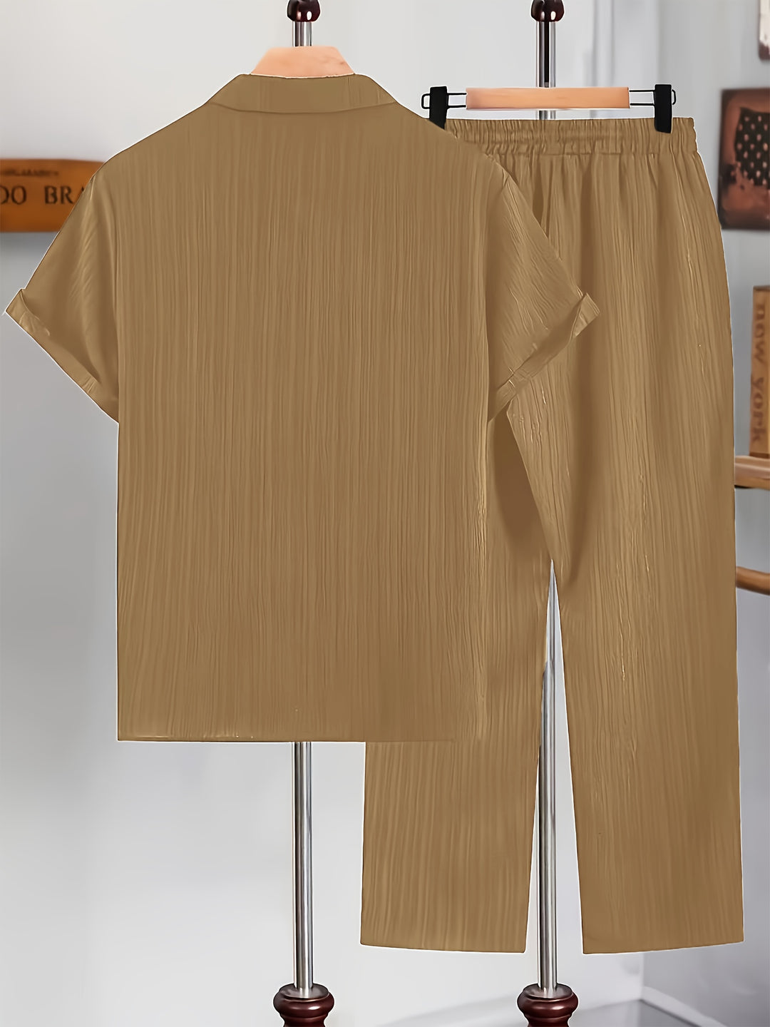 Elliot | Men's Cuban Collar Shirt & Pants Set