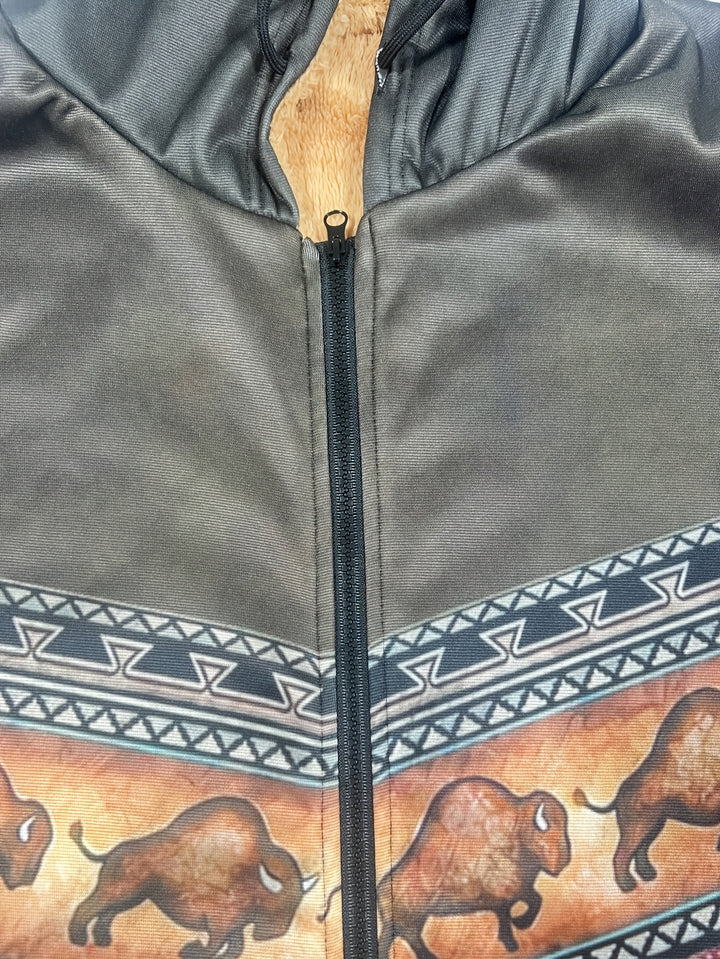 Wesley | Western Fleece-Lined Zip Hoodie