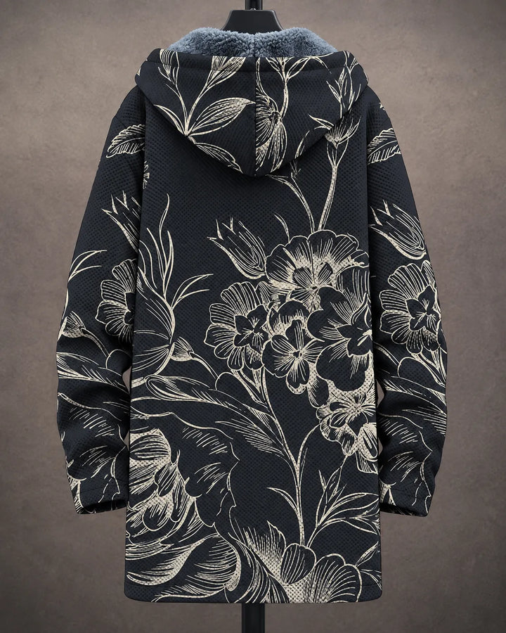 Preston | Botanical Sketch Hooded Jacket