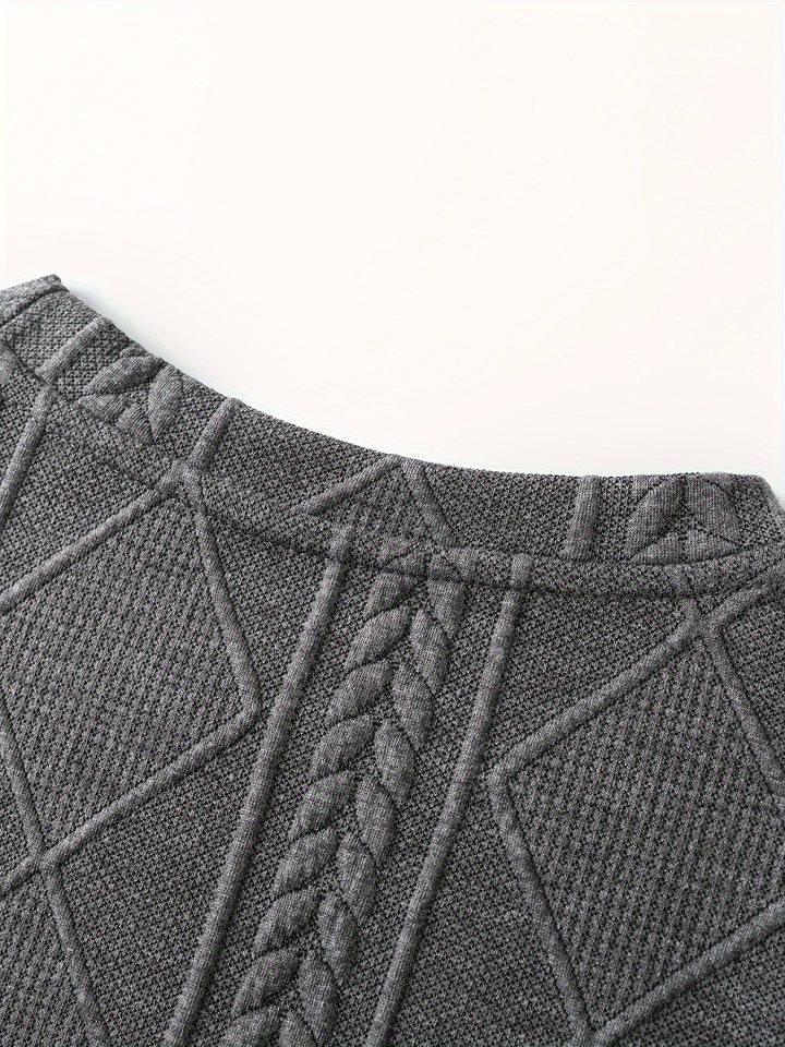 Harlan | Textured Crewneck Top