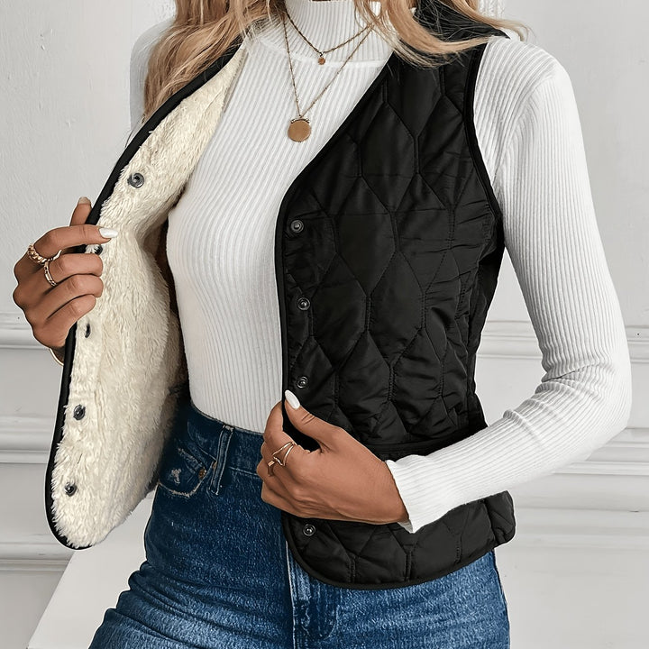 Freya | Cozy Reversible Quilted Vest