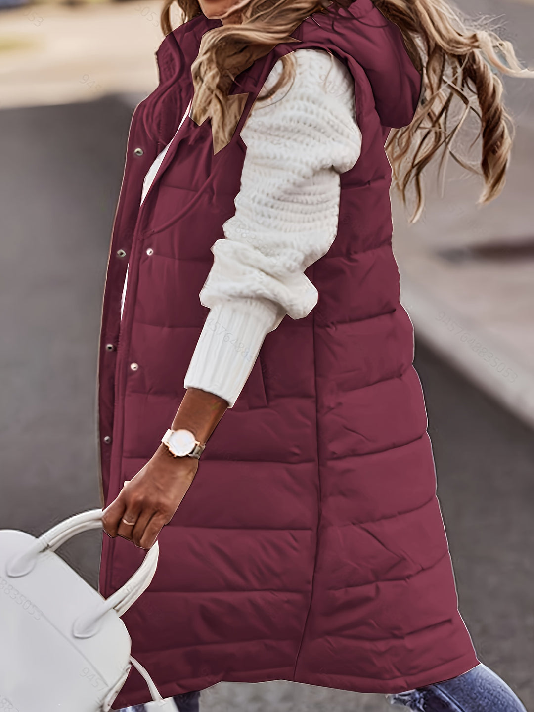 Maribel | Hooded Longline Padded Vest