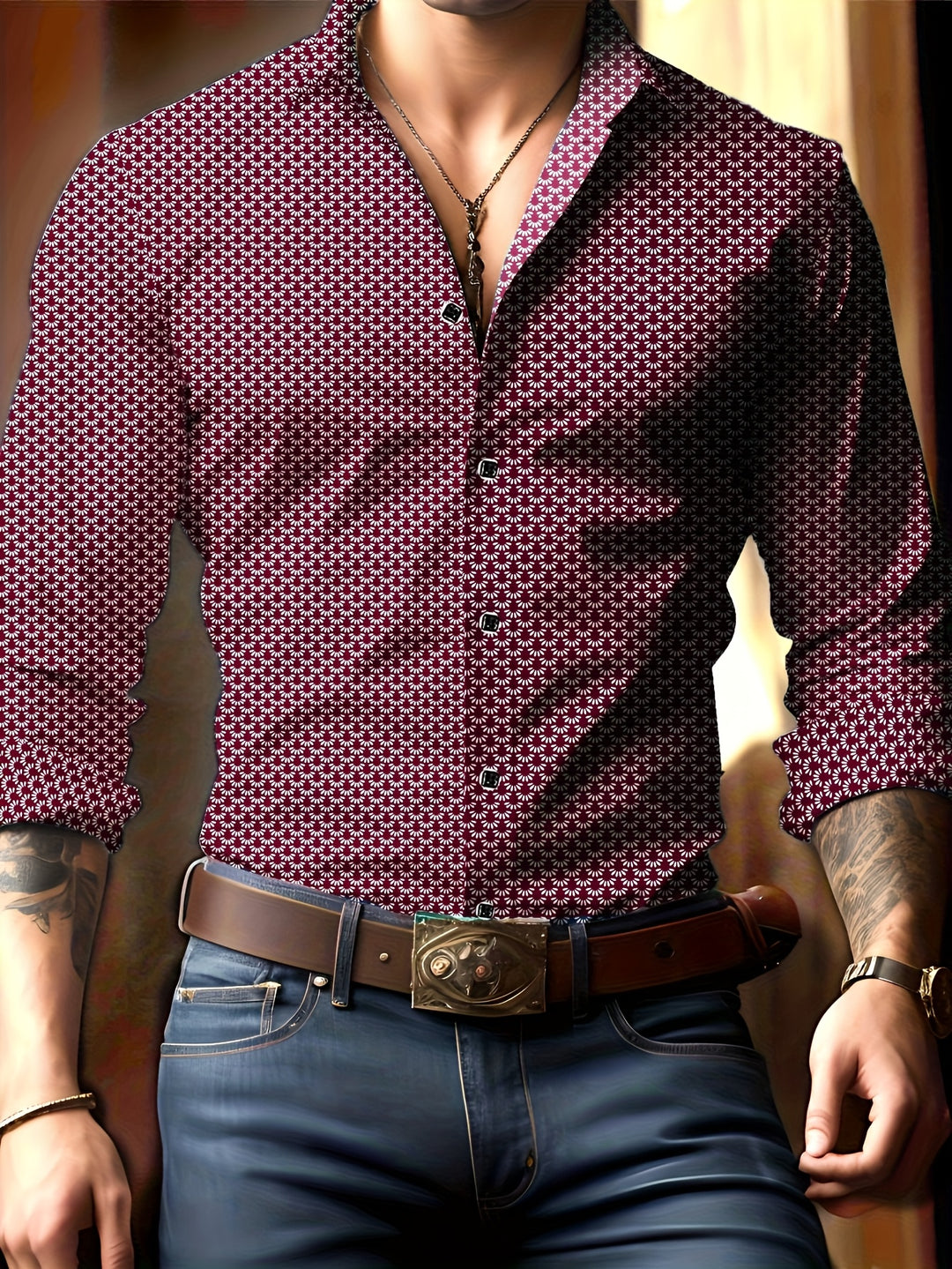 Preston | Men's Wrinkle-Resistant Long Sleeve Dress Shirt