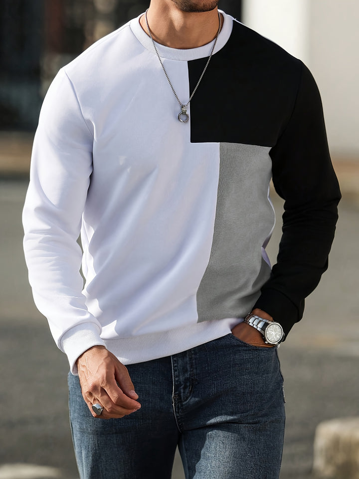 Nolan | Modern Panelled Sweatshirt
