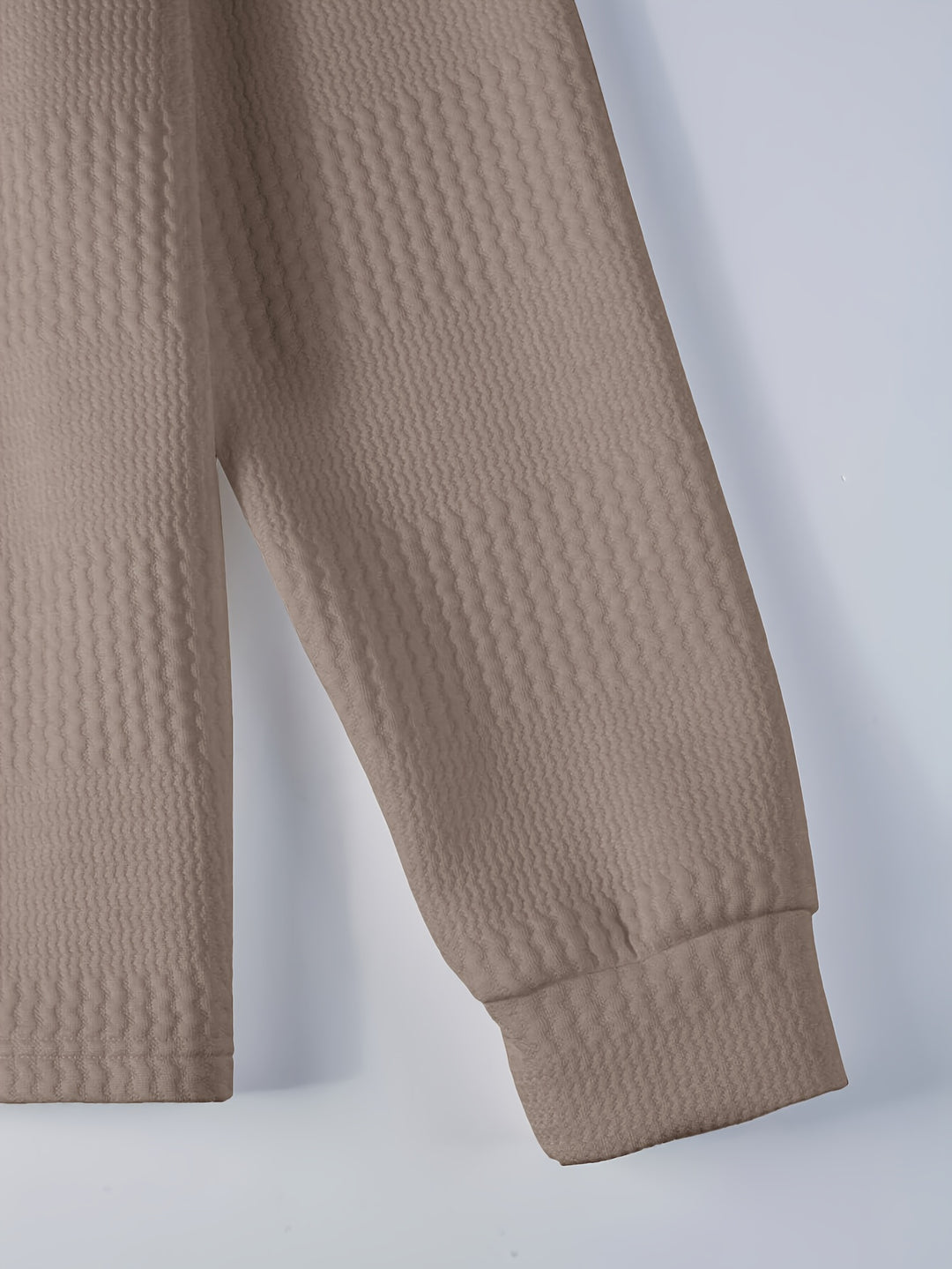 Weston | Textured Long Sleeve Polo Shirt