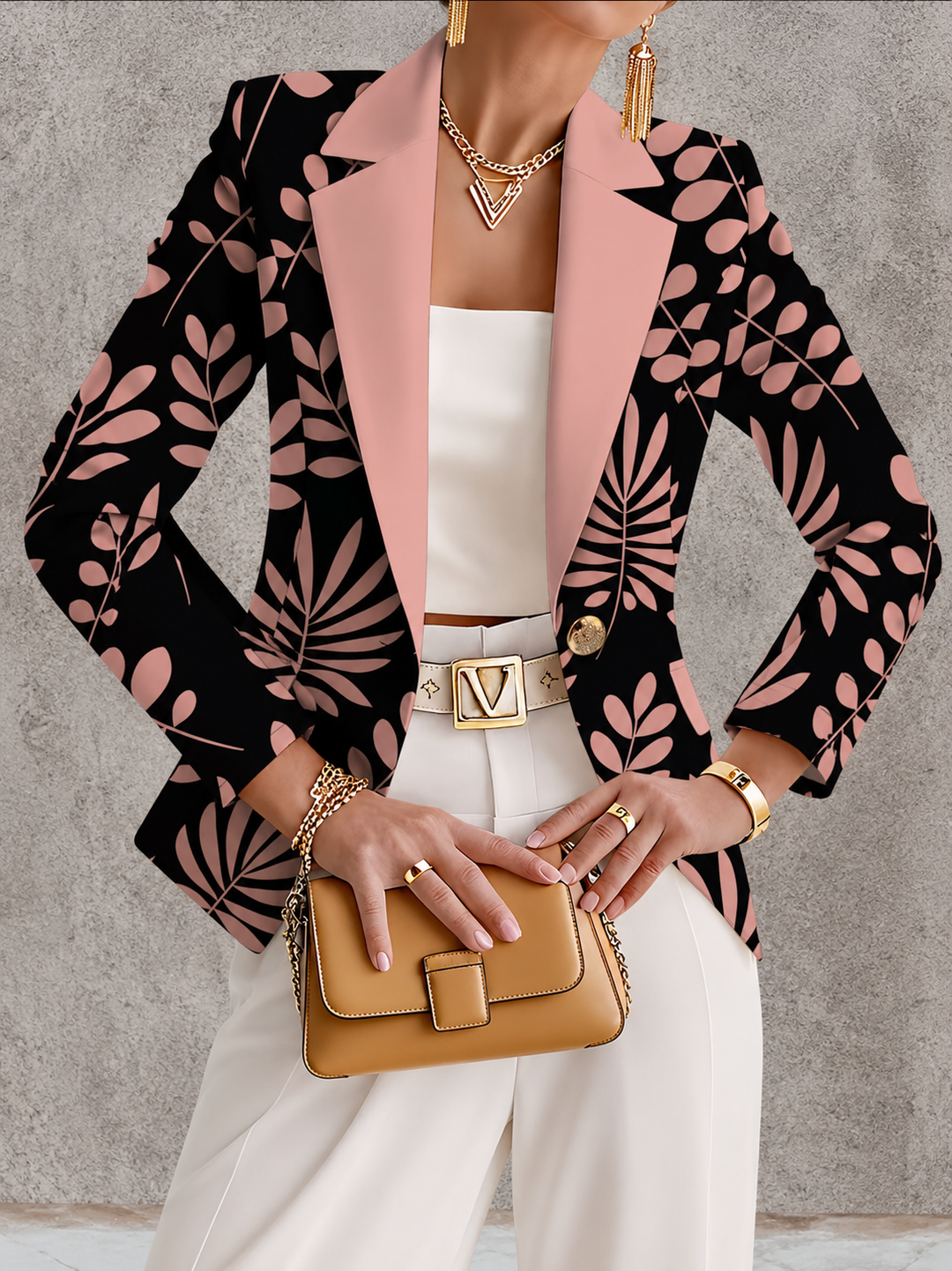 Lorraine | Botanical Print Blazer