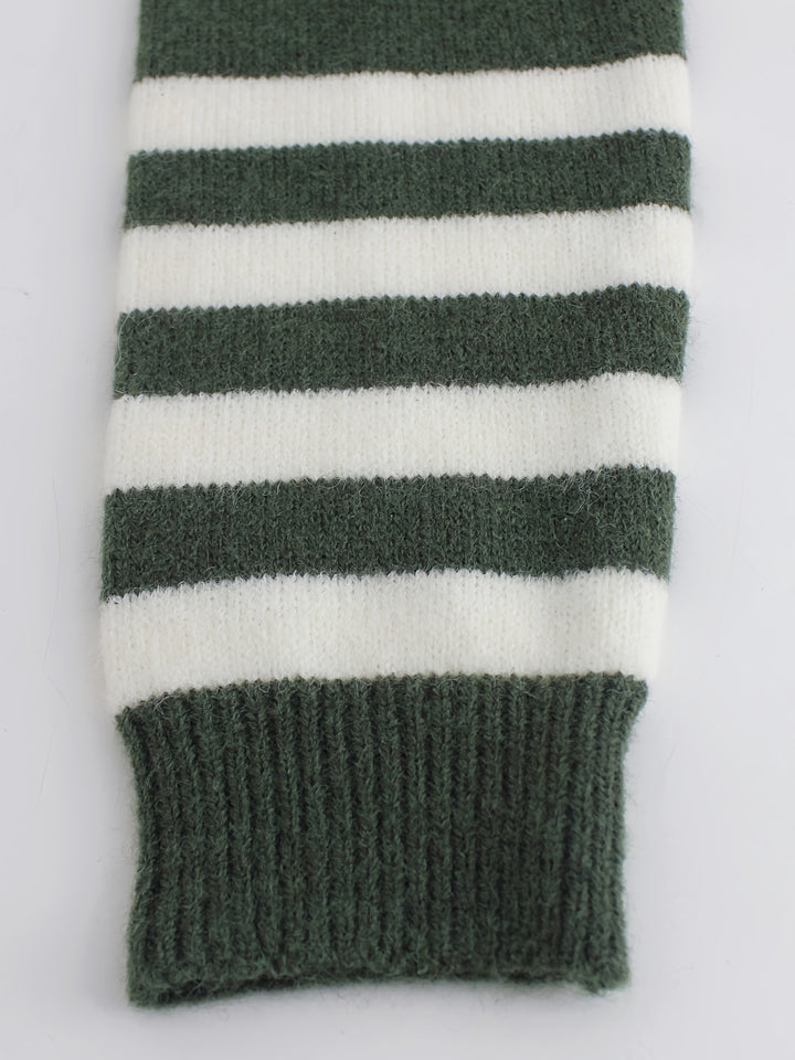 Eloise | Striped Ribbed Round Neck Sweater