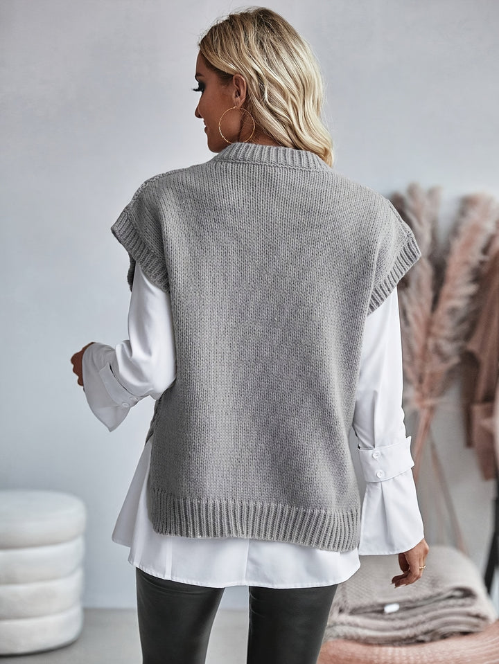 Greer | Cable-Knit Sweater Vest