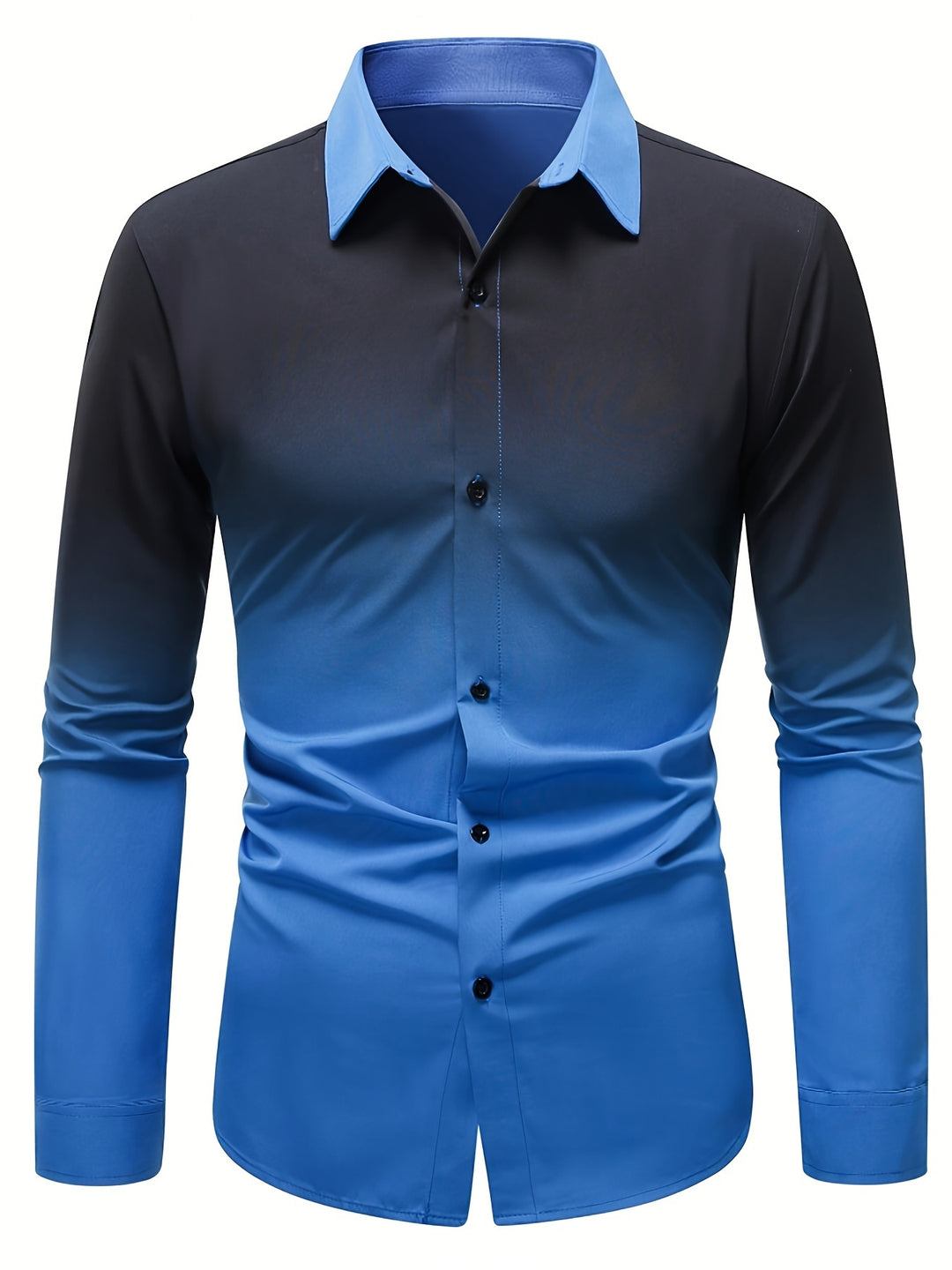 Ambrose | Men's Gradient Print Long Sleeve Shirt