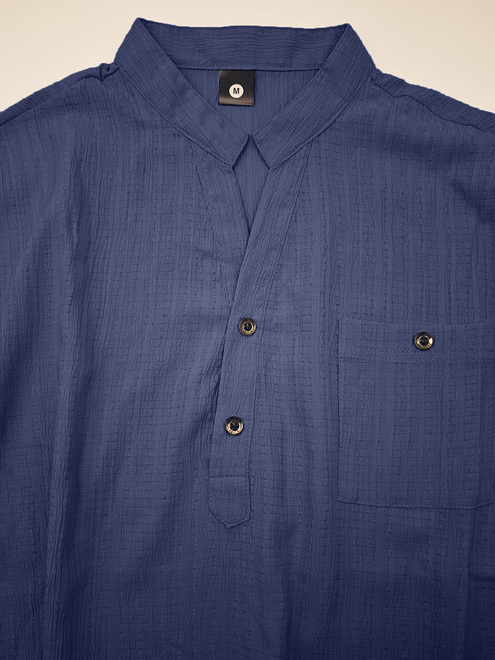 Anders | Stand-Collar Short-Sleeve Shirt