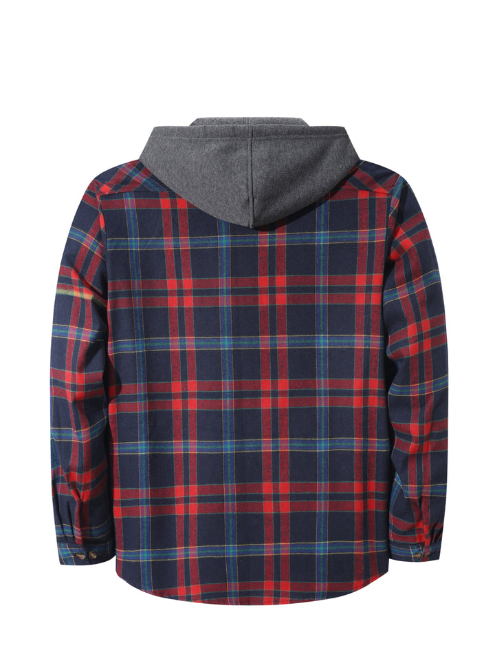 Foster | Rugged Plaid Hooded Shirt