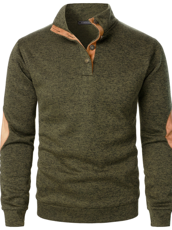 Gideon | Button-Placket Casual Sweatshirt