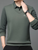 Calloway | Men's Fine Knit Long Sleeve Polo