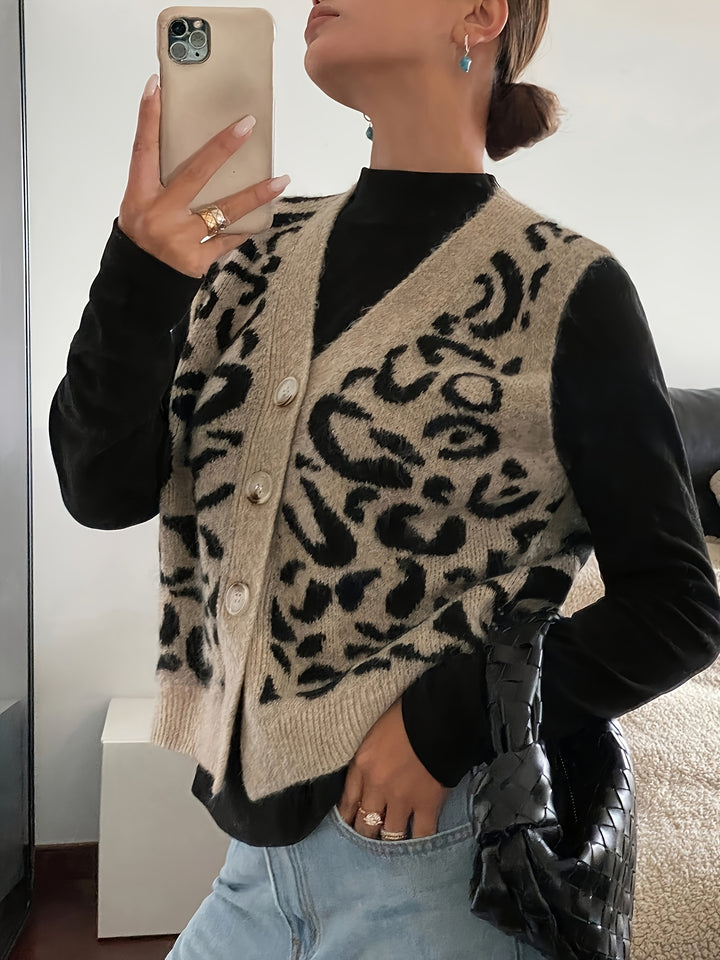 Talia | Button-Front Knit Vest