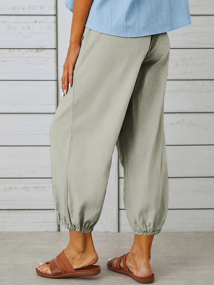 Lorraine | Relaxed Cropped Wide-Leg Pants