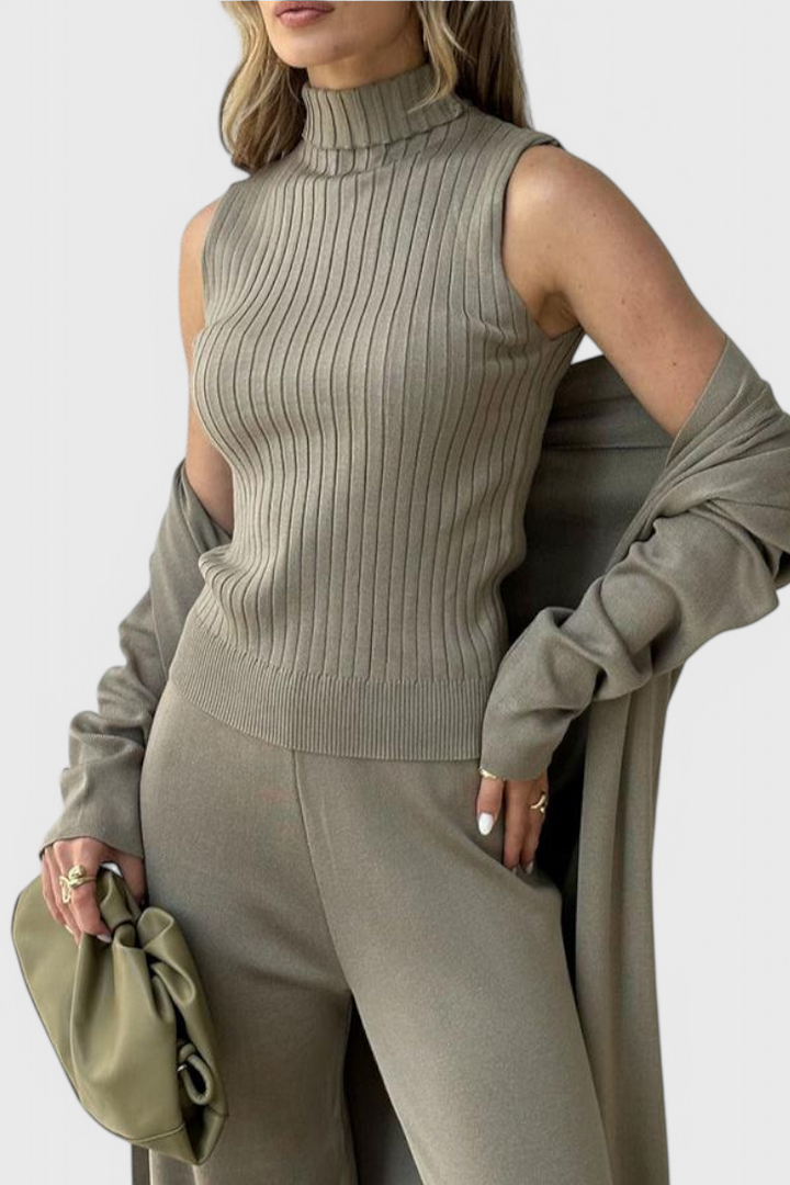 Camille | Refined Three-Piece Knit Set