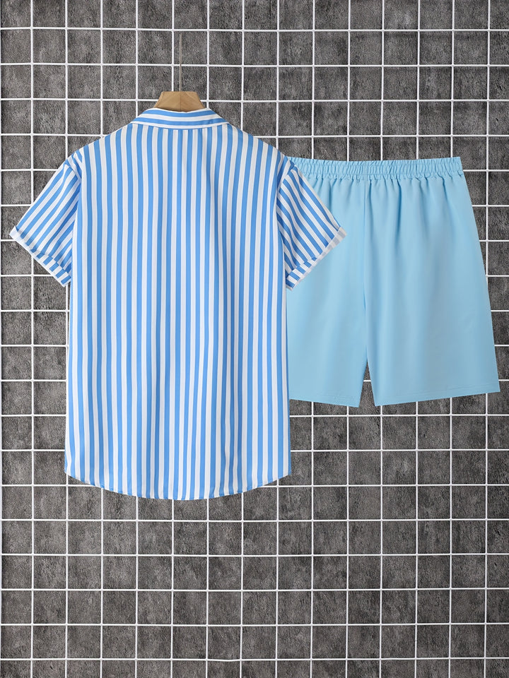 Cabot | Men's Print Short Sleeve Shirt & Shorts Set