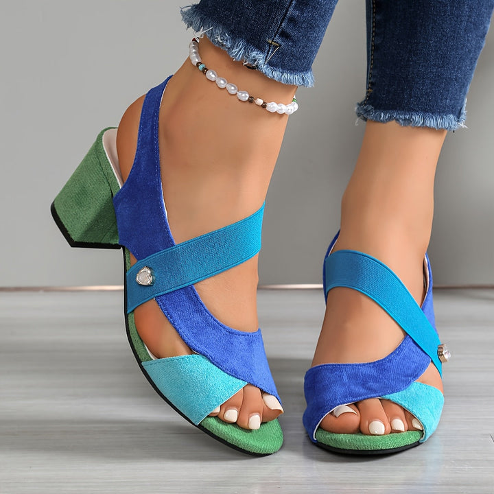 Vivienne | Elegant Block-Heel Sandals