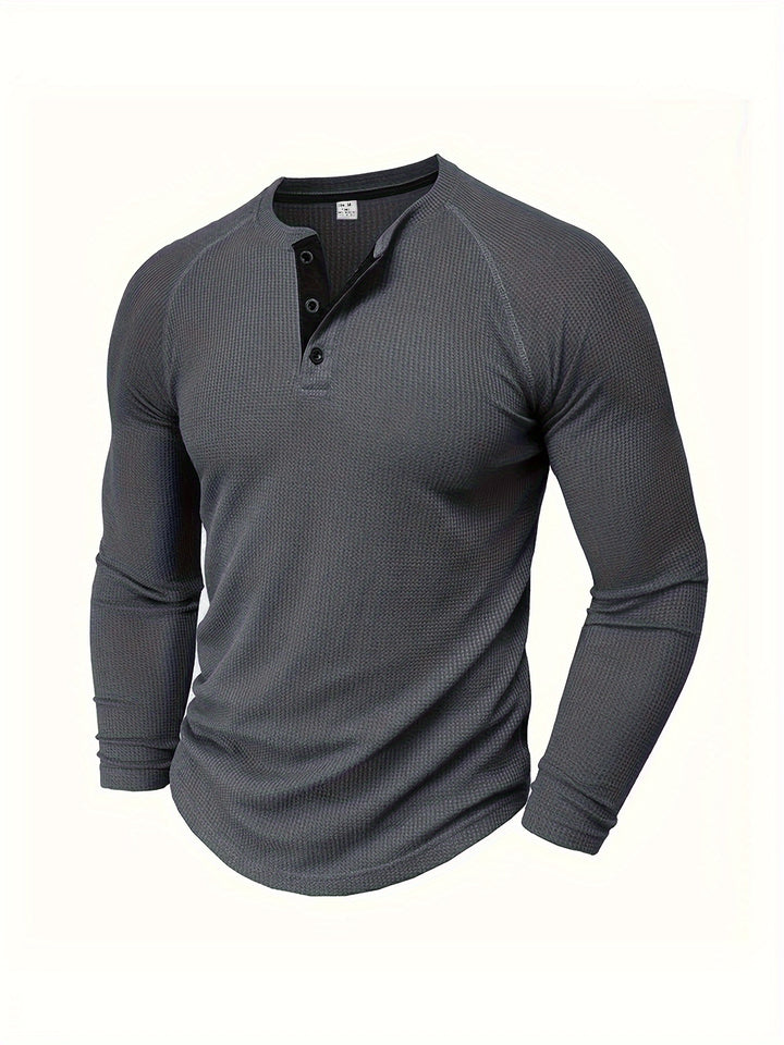 Rowan | Classic Waffle-Knit Henley