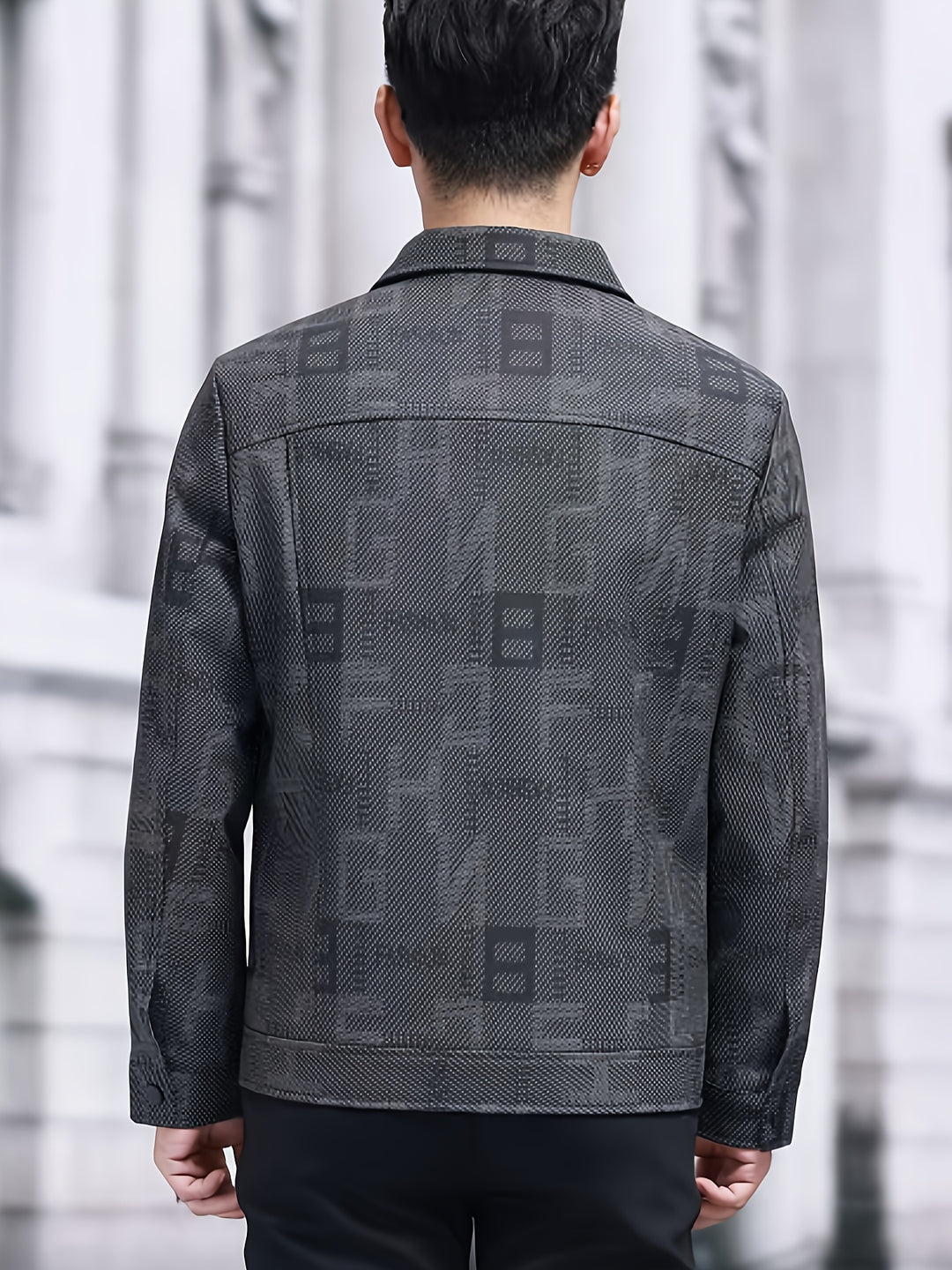 Desmond | Refined Patterned Trucker Jacket