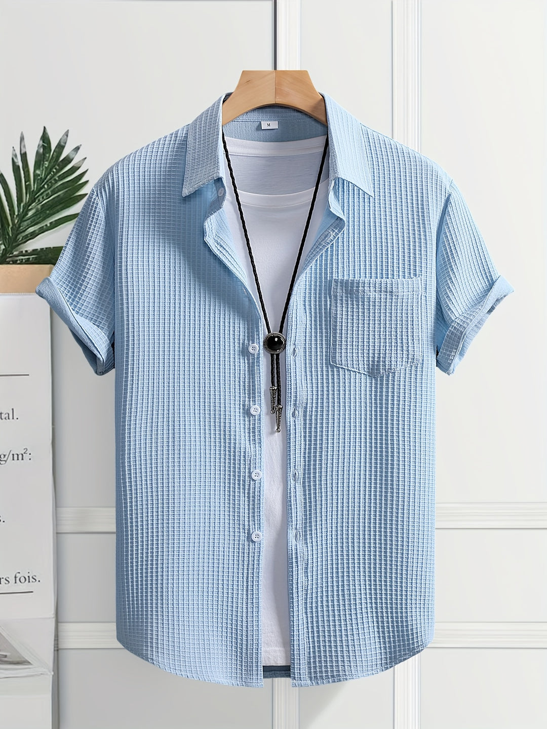Silas | Men's Bubble Texture Short Sleeve Shirt