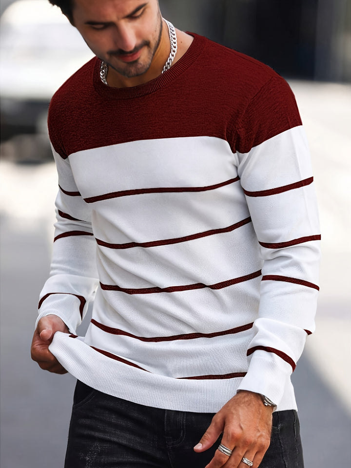 Harvey | Striped Crew Neck Sweater