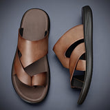 Cosimo | Men's Cross-Strap Leather Sandal