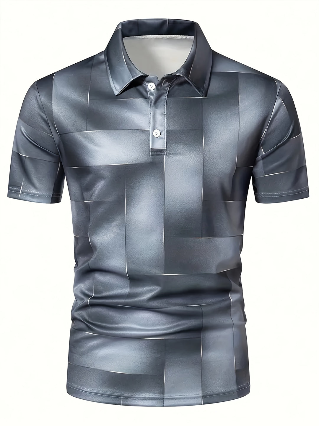 Corbin | Men's Geometric Print Polo Shirt
