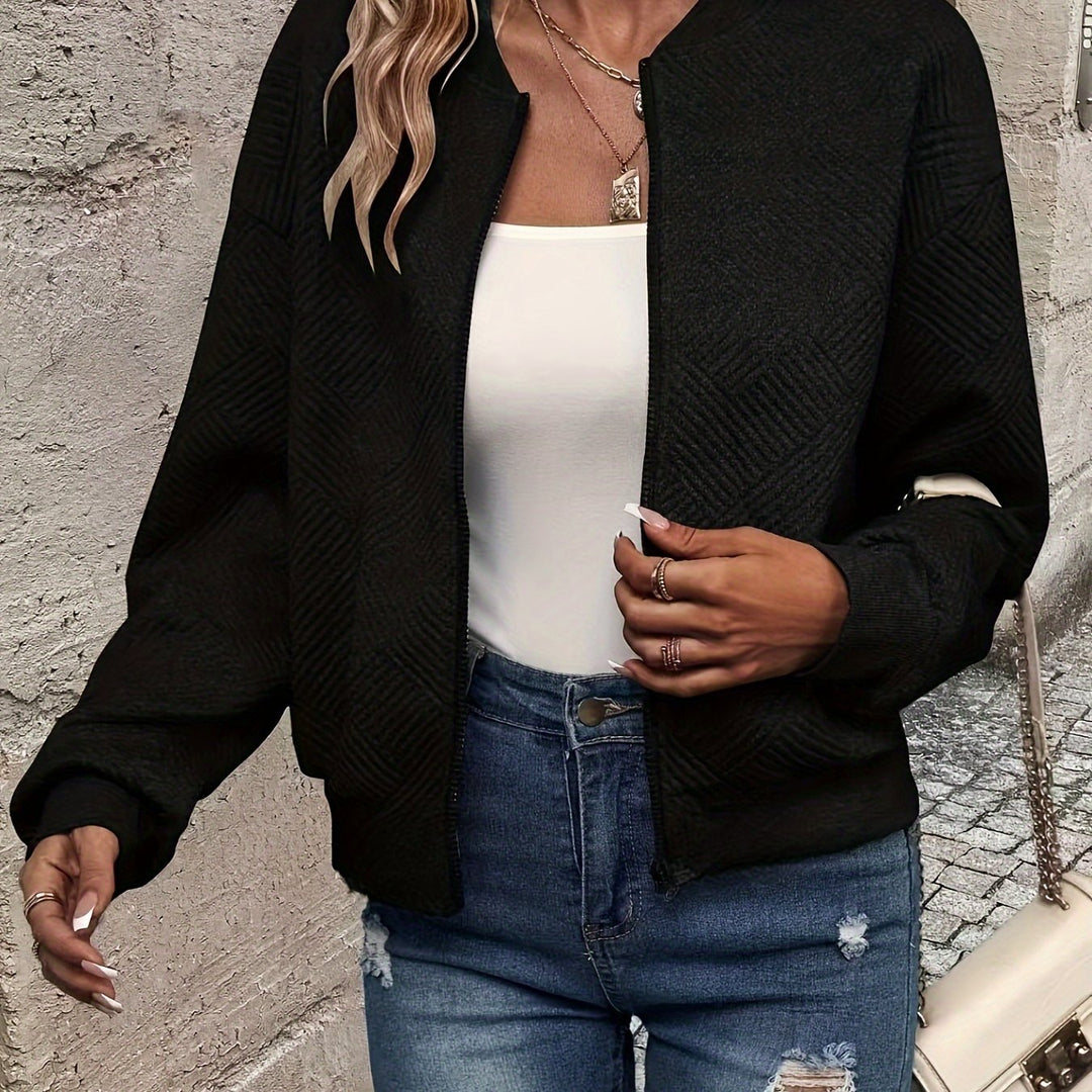 Charlotte | Textured Zip-Up Jacket