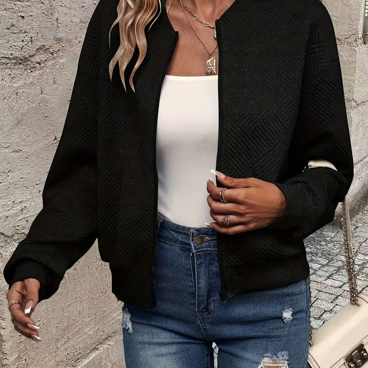 Charlotte | Textured Zip-Up Jacket