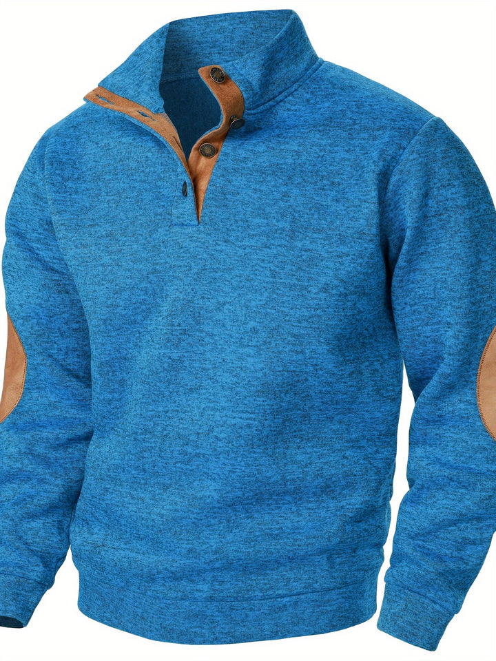 Gideon | Button-Placket Casual Sweatshirt