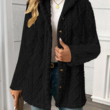 Delphine | Textured Hooded Jacket